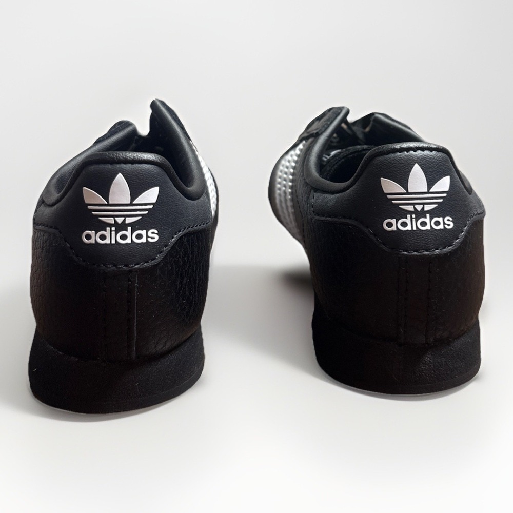 Size 9K Kids Boys Girls Adidas Samoa I Shoes Black And White Youth Unisex New - Picture 4 of 9